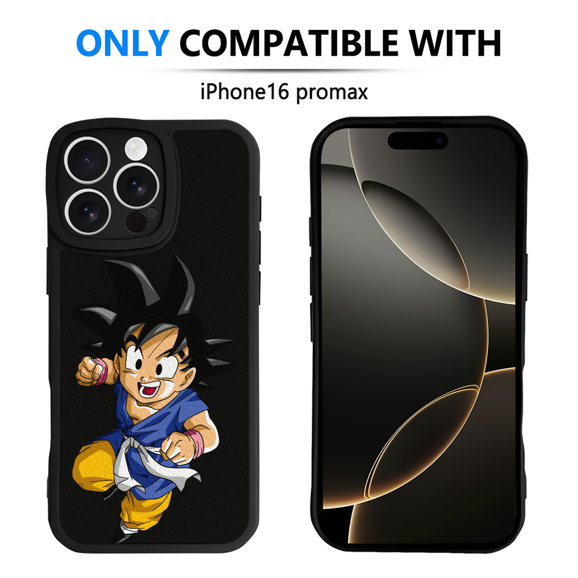 （画像用） ドラゴンボール 孫悟天 そん ごてん DRAGON BALL Son Goten 【iPhone 16シリーズ対応】シリコンスマホケース（レザー調） 材質：シリコン